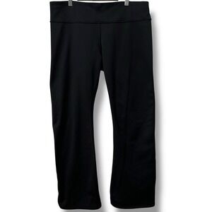 Athleta Women's XL Primaloft Alpine Valley Fleece Pants Black Athleisure 353821
